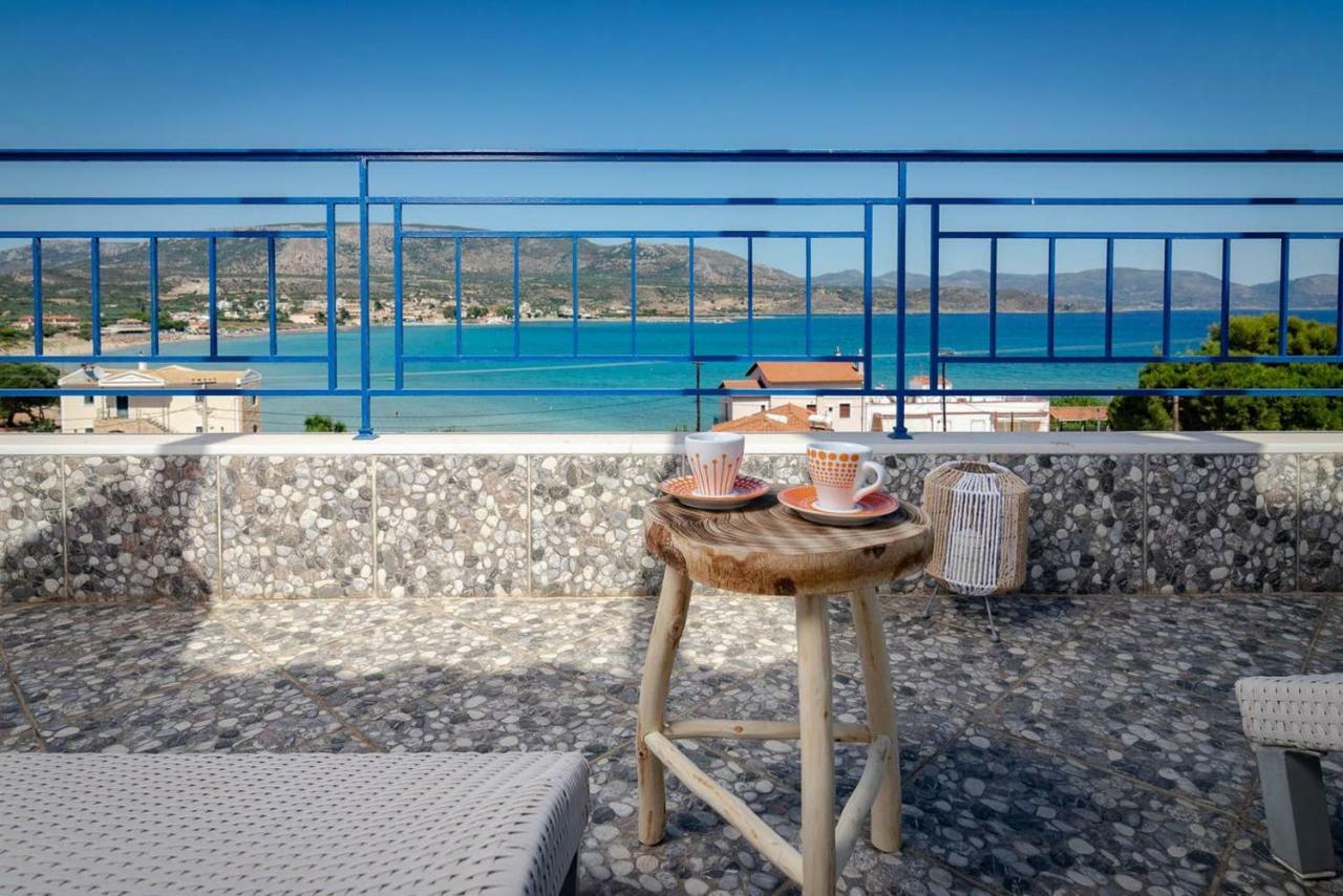 Seaview Flat Steps To The Beach Karavostasi  Luaran gambar