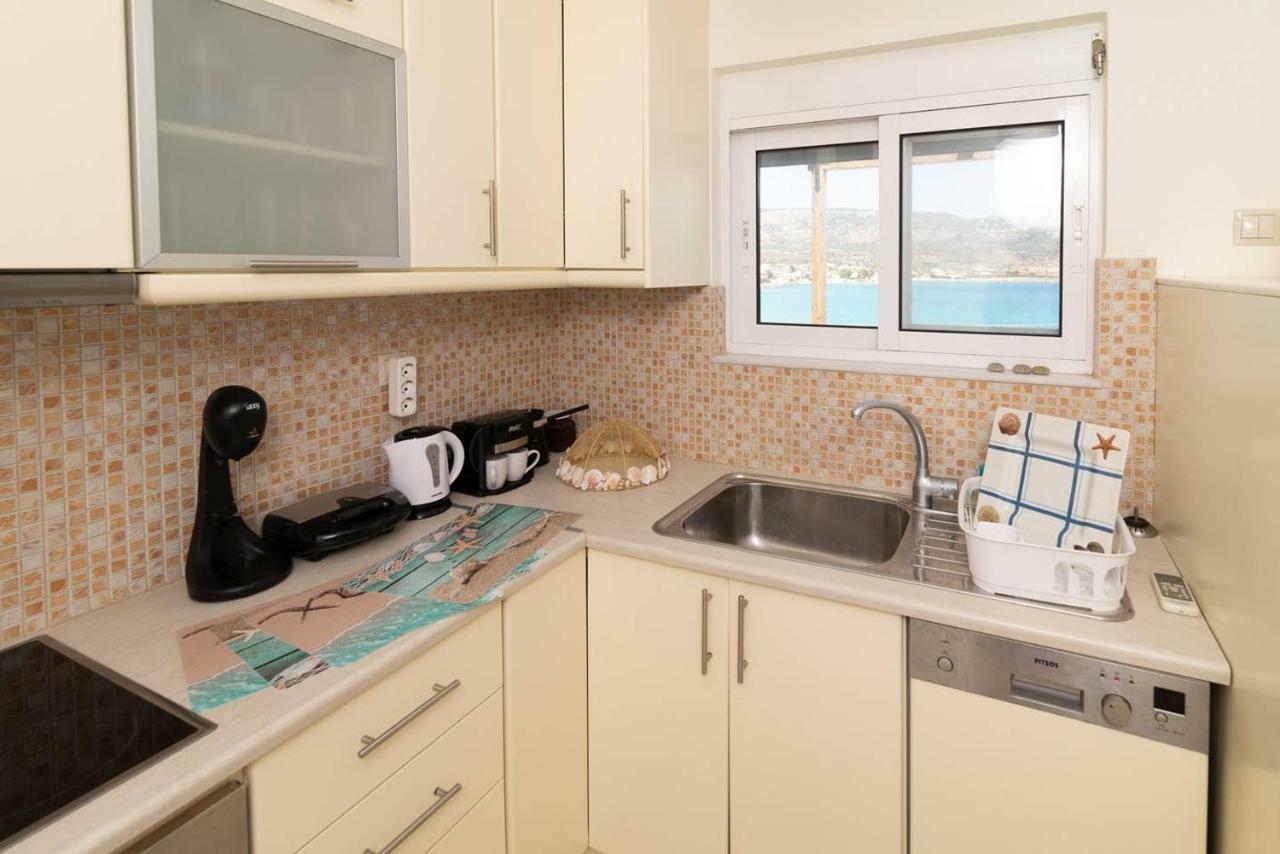 Seaview Flat Steps To The Beach Karavostasi  Luaran gambar