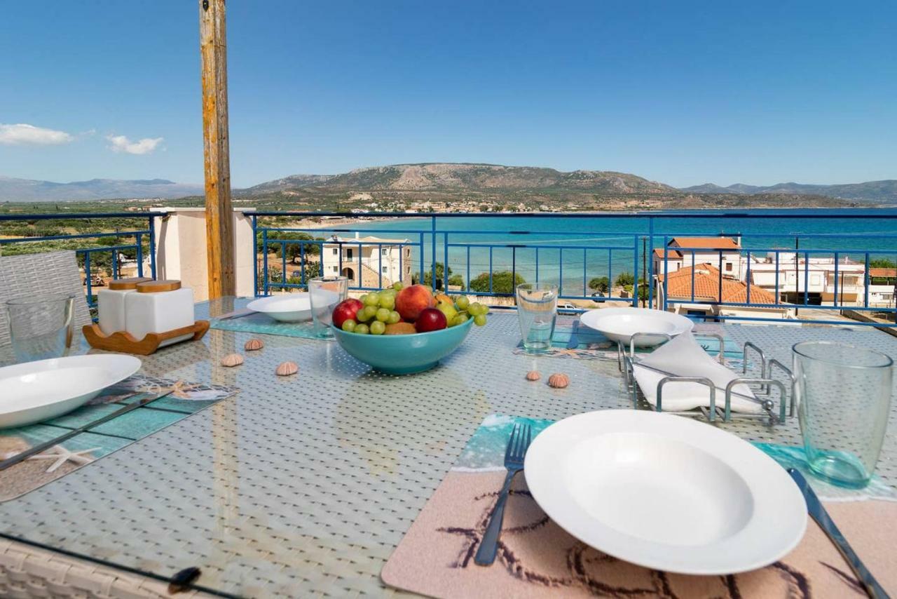 Seaview Flat Steps To The Beach Karavostasi  Luaran gambar