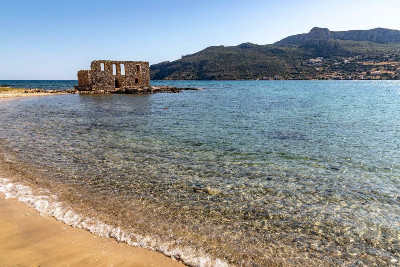 Seaview Flat Steps To The Beach Karavostasi  Luaran gambar