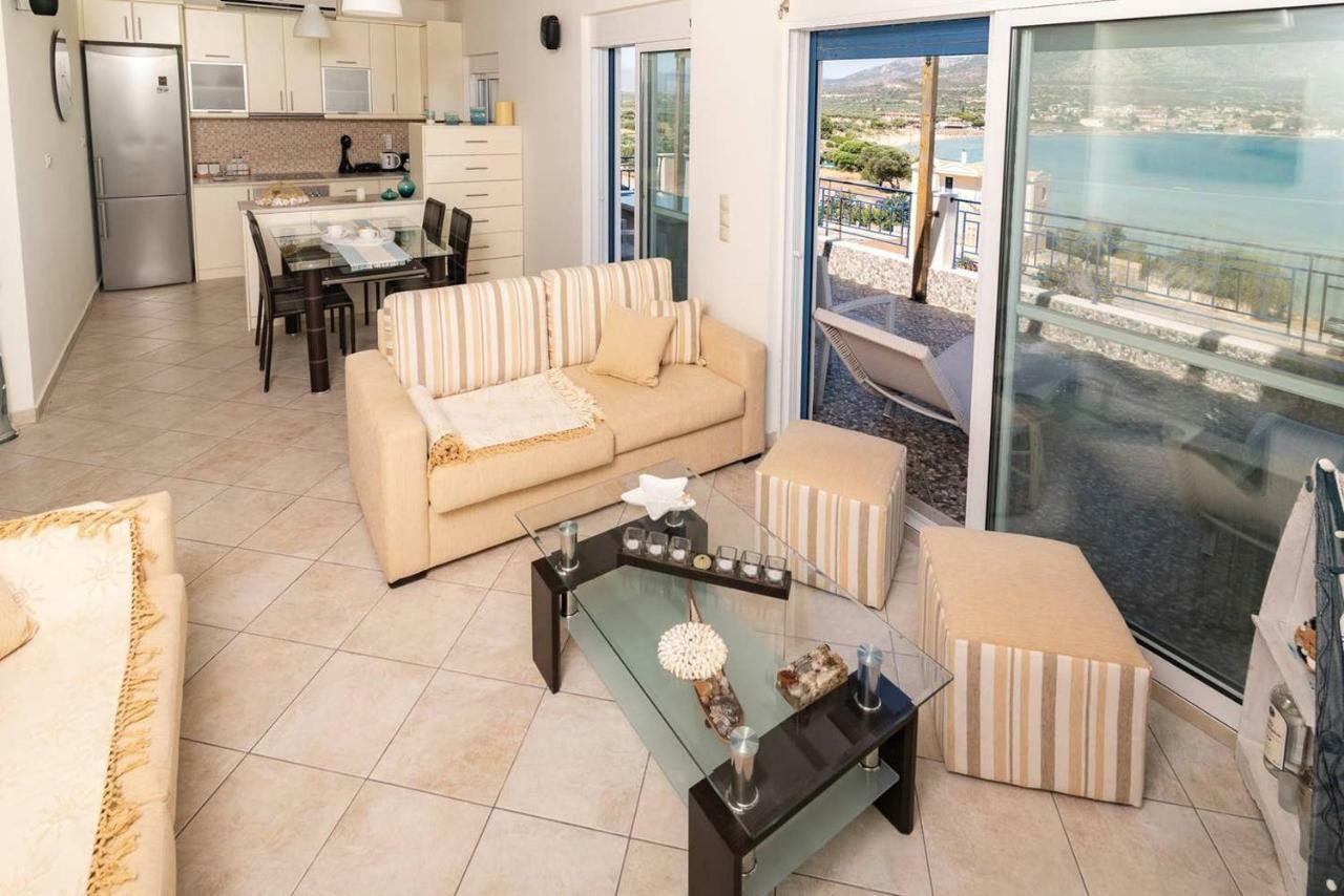 Seaview Flat Steps To The Beach Karavostasi  Luaran gambar