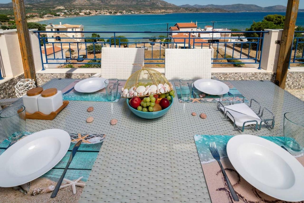 Seaview Flat Steps To The Beach Karavostasi  Luaran gambar